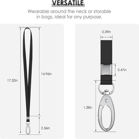 10 Pack Lanyards for ID Badges, Cruise Ship Cards, Keys, Keychain, Long-lasting - Picture 5 of 7